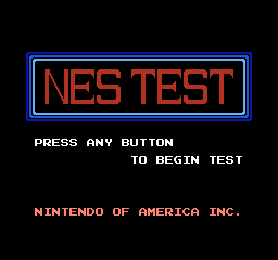 NES Test (USA) Title Screen